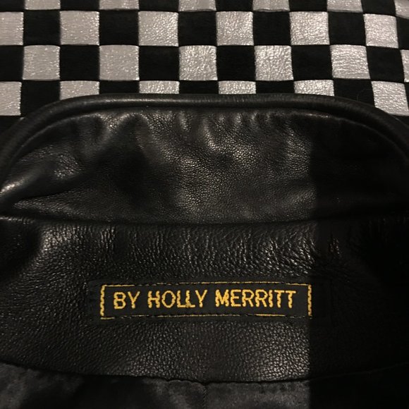 Holly Merritt Vintage Leather Woven Vest - Picture 6 of 6